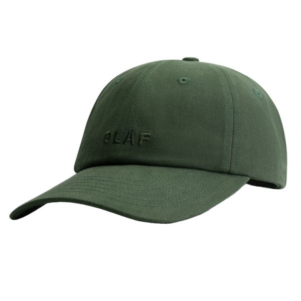 Olaf Herringbone Cap Donker Groen