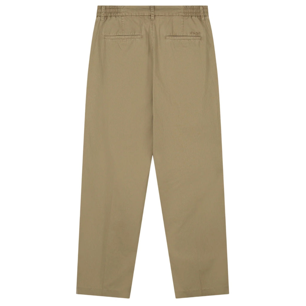 Olaf Herringbone Pleated Broek Beige