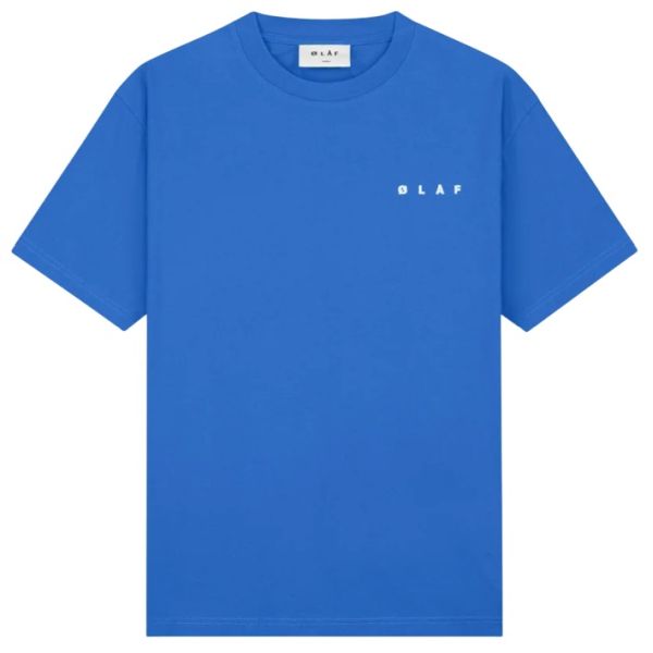 Olaf Ink Logo T-shirt Blauw