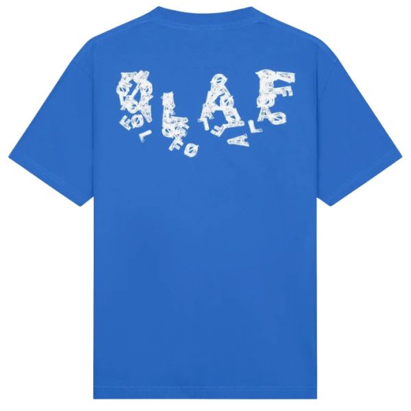 Olaf Ink Logo T-shirt Blauw