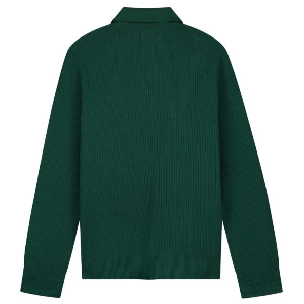 Olaf Lightweight Knitted Polo Groen