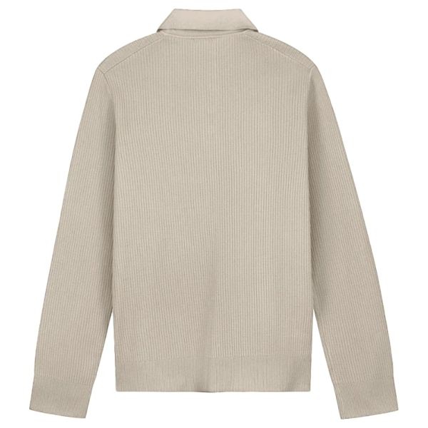 Olaf Lightweight Knitted Polo Off White