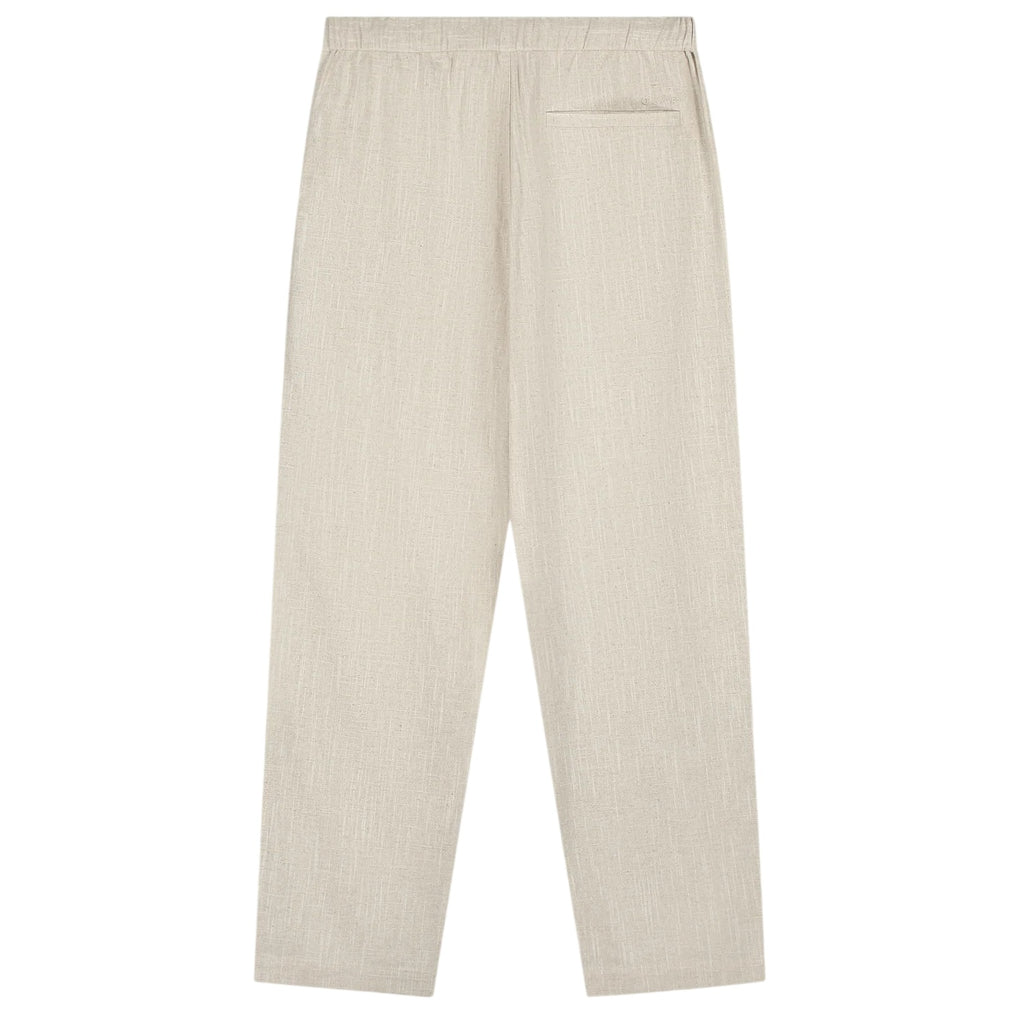 Olaf Linen Barrel Leg Broek Beige