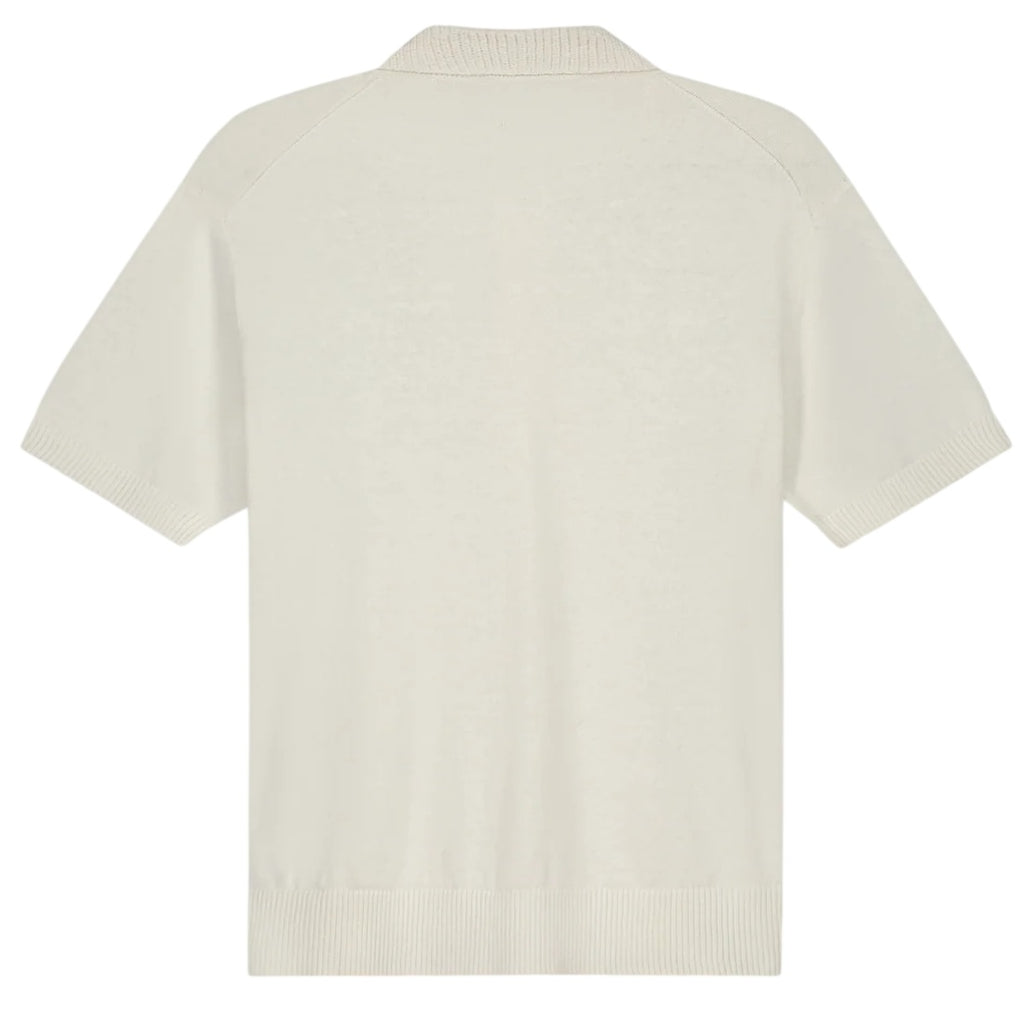 Olaf Linen Knitted Overhemd Off White