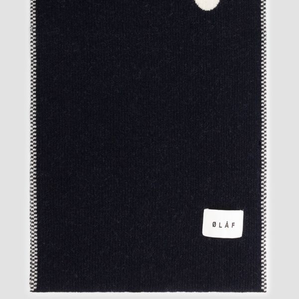 Olaf Logo Sjaal Navy/Off White
