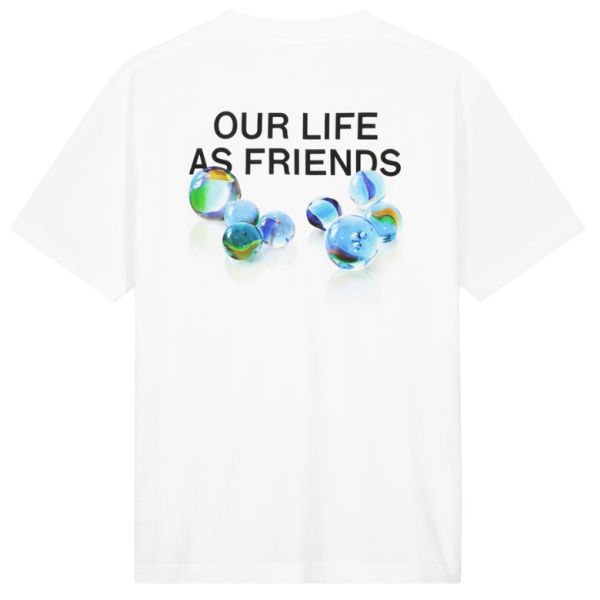 Olaf Marbles T-shirt Wit