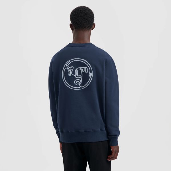 Olaf Nostalgia Face Sweater Navy