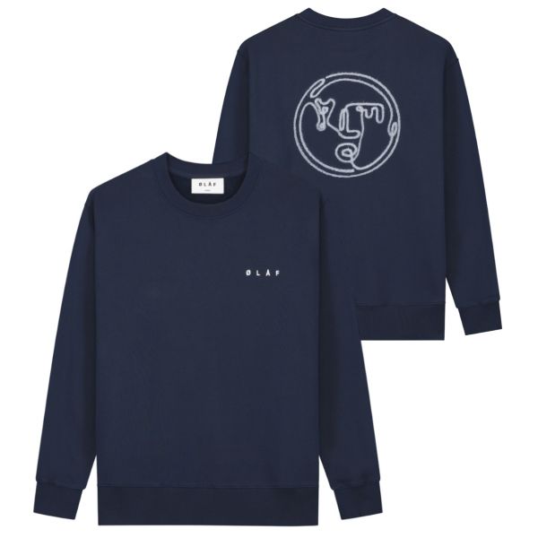 Olaf Nostalgia Face Sweater Navy