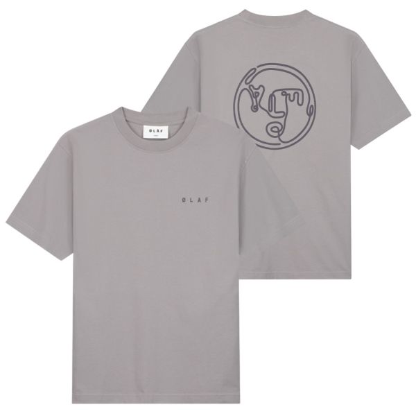 Olaf Nostalgia Face T-shirt Grijs