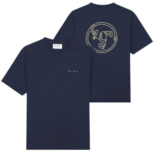 Olaf Nostalgia Face T-shirt Navy
