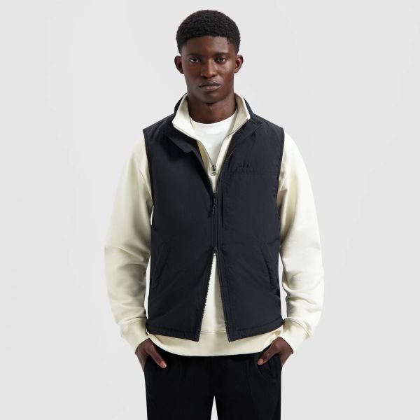 Olaf Nylon Vest Zwart