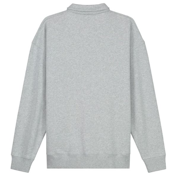 Olaf Oversized Longsleeve Polo Grijs