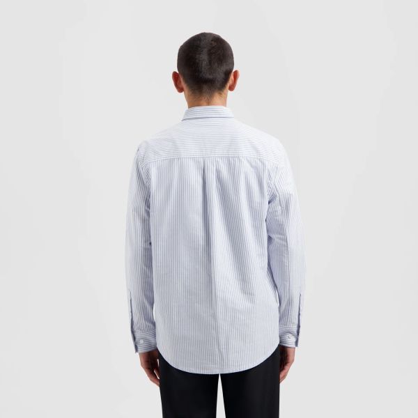 Olaf Oxford Stripe Overhemd Blauw/Wit