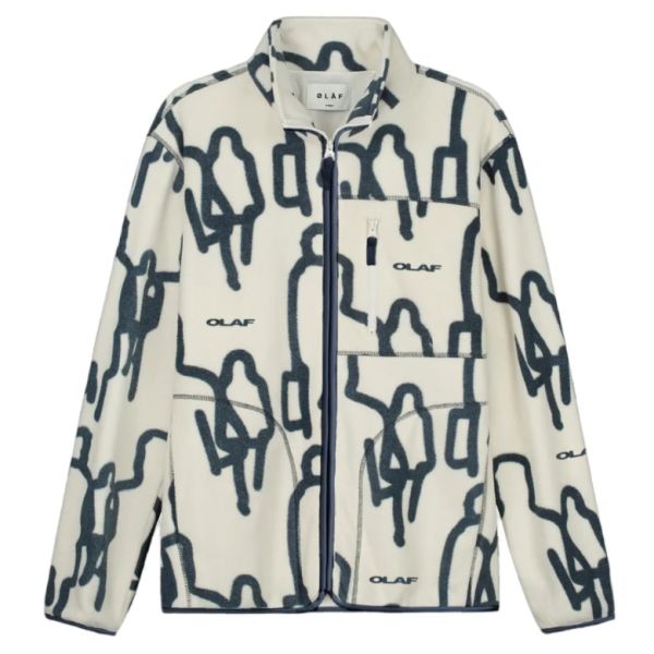 Olaf Passenger Zip Up Fleece Vest Wit