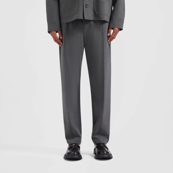 Olaf Pintuck Broek Grijs