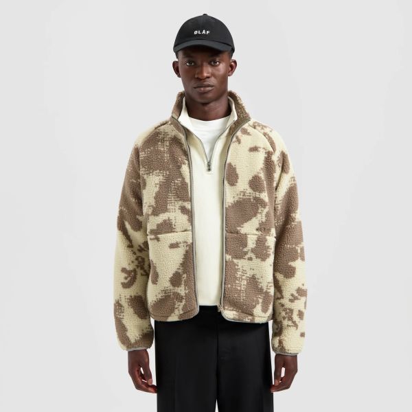 Olaf Pixel Fleece Jack Beige