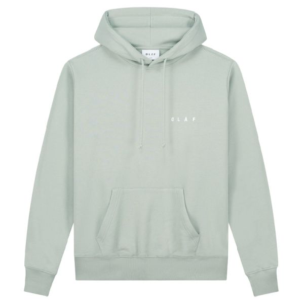 Olaf Pixelated Face Hoodie Licht Groen