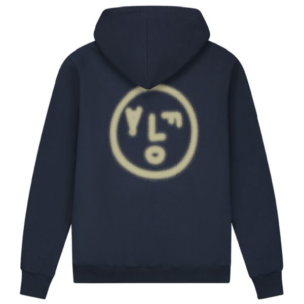 Olaf Pixelated Face Hoodie Navy