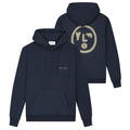 Olaf Pixelated Face Hoodie Navy