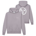 Olaf Pixelated Face Hoodie Paars/Grijs