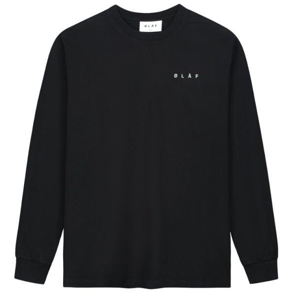Olaf Pixelated Face Longsleeve T-shirt Zwart