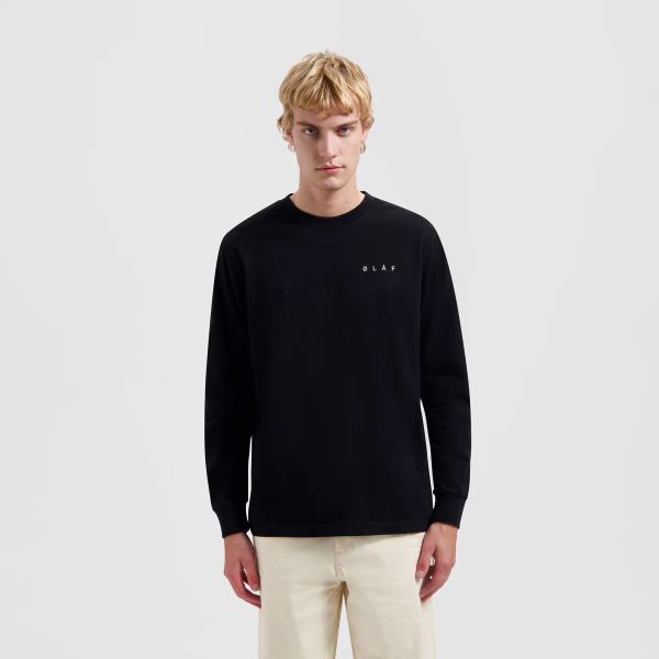 Olaf Pixelated Face Longsleeve T-shirt Zwart