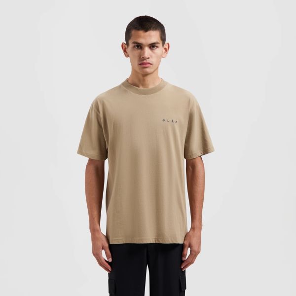 Olaf Pixelated Face T-shirt Bruin