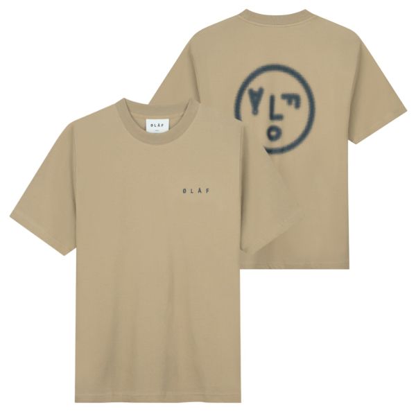 Olaf Pixelated Face T-shirt Bruin