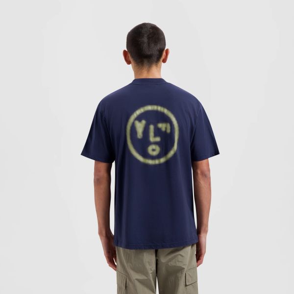 Olaf Pixelated Face T-shirt Navy