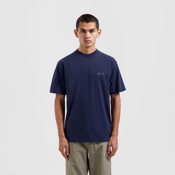 Olaf Pixelated Face T-shirt Navy