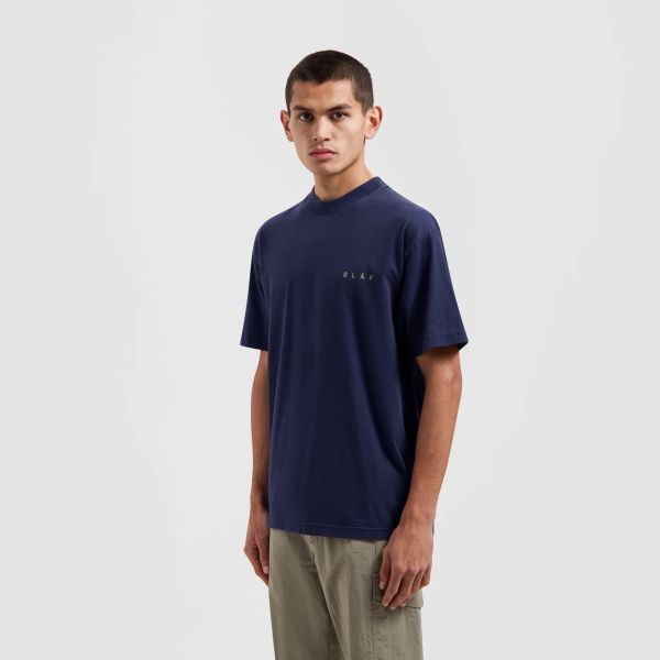 Olaf Pixelated Face T-shirt Navy