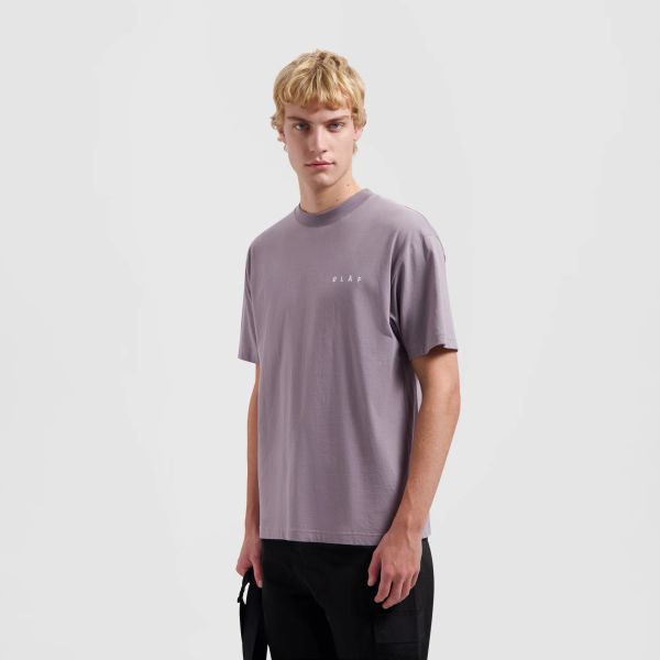 Olaf Pixelated Face T-shirt Paars/Grijs