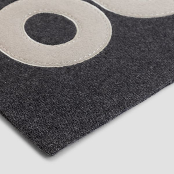 Olaf Retro Applique Sjaal Antraciet