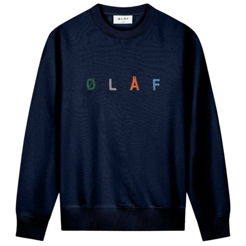 Olaf Sans Embro Sweater Navy