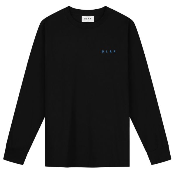Olaf Scribble Face Longsleeve T-shirt Zwart