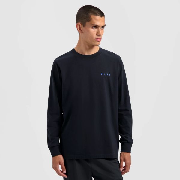 Olaf Scribble Face Longsleeve T-shirt Zwart