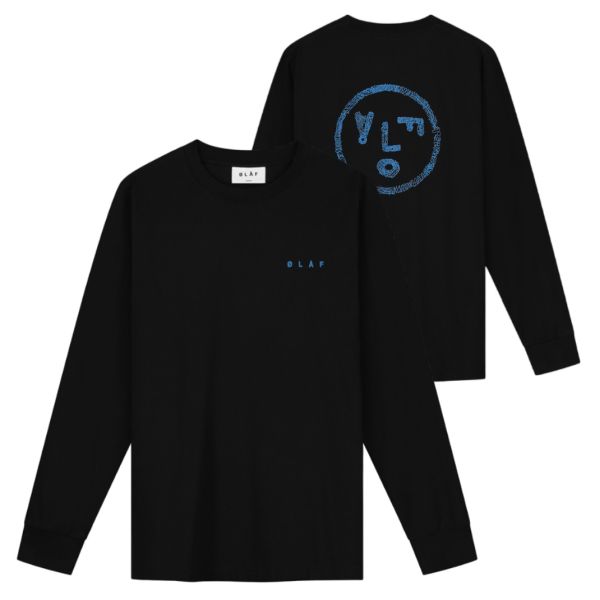 Olaf Scribble Face Longsleeve T-shirt Zwart