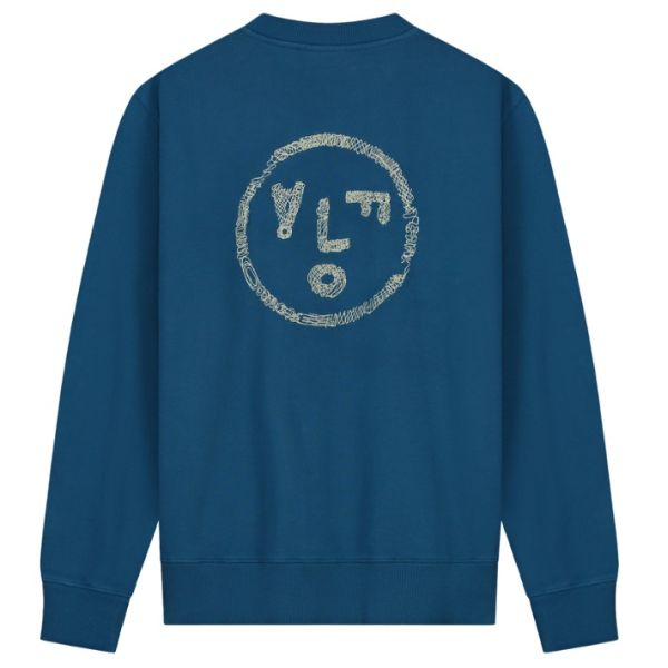 Olaf Scribble Face Sweater Blauw