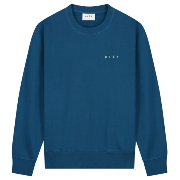 Olaf Scribble Face Sweater Blauw