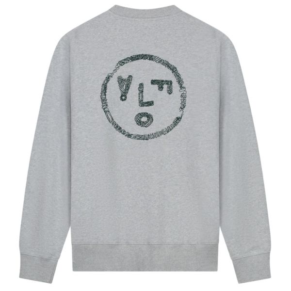 Olaf Scribble Face Sweater Grijs
