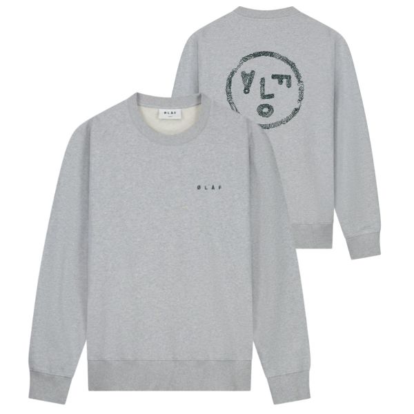 Olaf Scribble Face Sweater Grijs