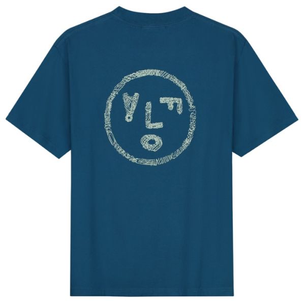 Olaf Scribble Face T-shirt Blauw
