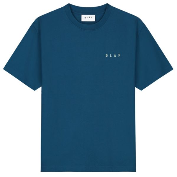 Olaf Scribble Face T-shirt Blauw
