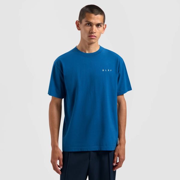 Olaf Scribble Face T-shirt Blauw