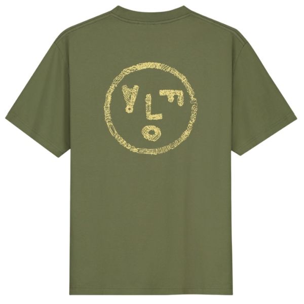 Olaf Scribble Face T-shirt Groen