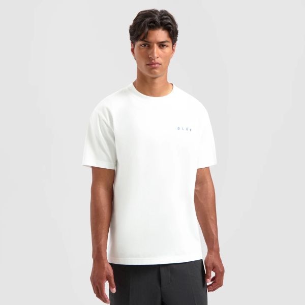 Olaf Scribble Face T-shirt Wit