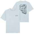 Olaf Script T-shirt Licht Blauw