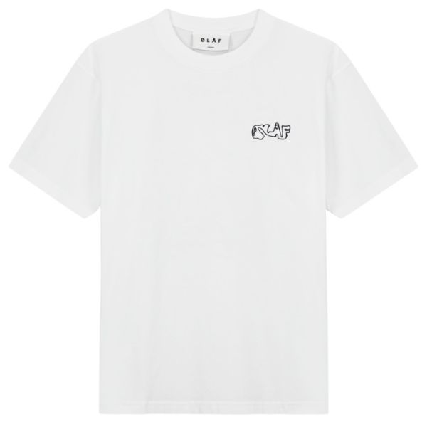 Olaf Script T-shirt Wit