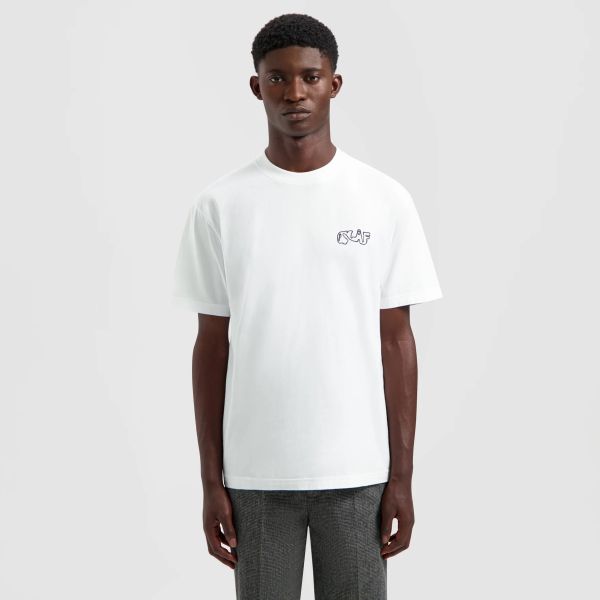 Olaf Script T-shirt Wit