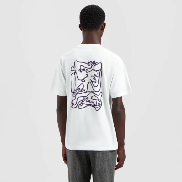 Olaf Script T-shirt Wit